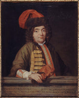 尼古拉斯·科隆貝爾-1690-伊曼紐爾-庫蘭熱的肖像-1633-1716-信件作家和歌手藝術印刷品美術複製品牆藝術