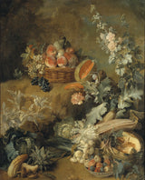 吉恩-巴蒂斯特·欧德里1721年水果和蔬菜的静物画-地球-艺术印刷-精美的艺术复制品-墙壁艺术-id-awxonub4k