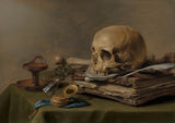 pieter-claesz-1630-vanitas-martwa natura-sztuka-druk-reprodukcja-dzieł sztuki-sztuka-ścienna-id-awy2gcisy