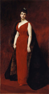 卡罗卢斯·杜兰（Carolus-Duran）1889年，埃德加·斯特恩夫人的画像，艺术打印精美的艺术复制品，墙上的艺术