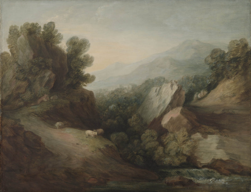 thomas-gainsborough-1783-rocky-wooded-landscape-with-a-dell-and-weir-art-print-fine-art-reproduction-wall-art-id-awz8a89x0