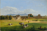 约瑟夫·雷贝尔1820-圣乔凡尼-盖恩·波尔卡塔的门廊-艺术印刷精美的艺术复制品-墙-艺术-id-awz8ajvmk