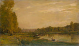 查尔斯·弗朗索瓦·达比尼1872年在瓦兹艺术版画上的风景精美艺术复制品墙艺术id-ax079wj1a