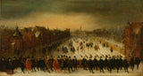 亚当·范·布林-1618-the-vijverberg-the-hague-in-winter-with-prince-maurits-art-print-fine-art-replication-wall-art-id-ax07j2u7w