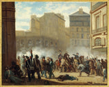 anonimno-1843-zauzimanje-vodotoranj-place-du-palais-royal-24-februara-1848-trenutno-1.-arondisman-umjetnička-štampa-likovna-umjetnička-reprodukcija-zidna umjetnost