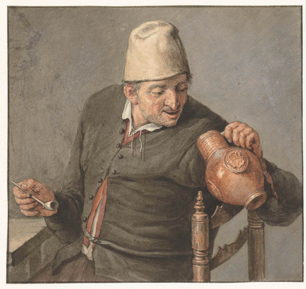 cornelis-dusart-1670-smoker-looking-in-a-jar-art-print-fine-art-reproduction-wall-art-id-ax0p11xug