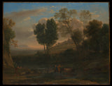 claude-lorrain-1646-sunrise-art-print-riproduzione-d'arte-wall-art-id-ax1llol8q