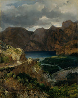 thomas-ender-1840-med udsigt over Gardasøen-kunsttryk-fin-kunst-reproduktion-vægkunst-id-ax1osa2gt