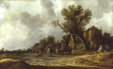 jan-van-goyen-1632-bönder-och-ryttare-på-ett-värdshus-konsttryck-finkonst-reproduktion-väggkonst-id-ax2wzt9yg