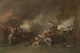 本杰明·韦斯特1806年，拉·胡格的战役艺术打印精美艺术复制品墙艺术ID-ax3qqxjwx