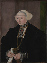 hans-mielich-1545-porträtt-av-maria-kitscher-frau-von-freyberg-konsttryck-fin-konst-reproduktion-väggkonst-id-ax3w1mfip