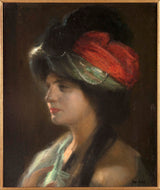 joseph-marius-jean-avy-1907-yamila-tem-turbante-impressão-de-arte-reprodução-arte-de-parede