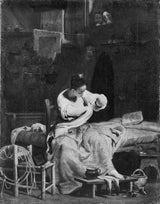 giuseppe-maria-crespi-1725-naine, kes otsib kirbukunsti-kunstitrükki-kaunite kunstide reproduktsiooni-seinakunsti-id-ax3zllwll