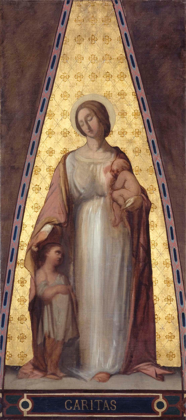 jean-francois-bremond-1843-sketch-for-the-church-of-saint-jacques-saint-christophe-de-la-villette-charity-art-print-fine-art-reproduction-wall-art