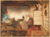 彼得·范·德·费尔登1871年-内部的马尔肯渔夫渔人山寨艺术打印精细艺术复制墙艺术ID AX59VAZ0R