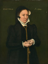 汉斯·埃沃思1575年肖像的女人艺术打印精细艺术复制墙艺术id-ax63ok7vi