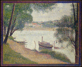 georges-seurat-1886灰色天气格兰德·杰特的艺术印刷精美的艺术再现墙艺术id-ax92838n4