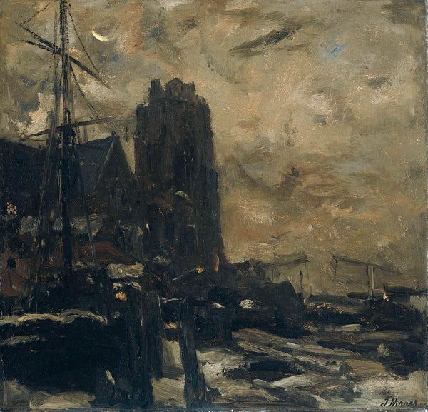 jacob-maris-1870-dordrecht-at-night-art-print-fine-art-reproduction-wall-art-id-ax9hoaof3