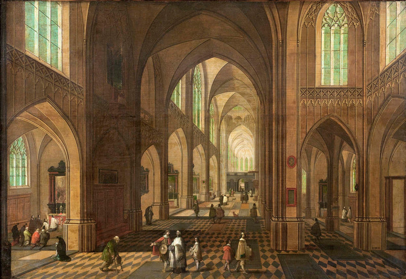 pieter-dit-lancien-neefs-i-1600-inside-church-art-print-fine-art-reproduction-wall-art