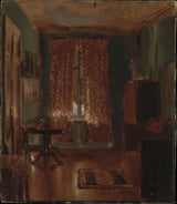 阿道夫·门泽尔1851年，艺术家们坐在里特大街的房间里，艺术印刷精美的艺术复制品墙艺术idaxc4x43kg