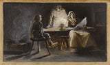 אלברט-גיום-דמארסט -1889-המשפחה-של-התליין-ניכול-אמנות-הדפס-אמנות-רפרודוקציה-קיר-אמנות