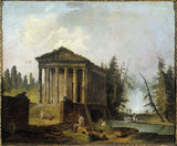 hubert-robert-1780-antico-tempio-arte-stampa-riproduzione-d'arte-arte da parete