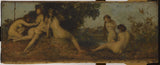 Jean-Jacques-henner-1873-naiades-藝術印刷-精美藝術複製品牆藝術