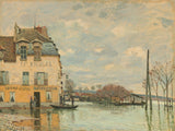 阿爾弗雷德·西斯利-1872-馬爾利港洪水-藝術印刷-美術複製品-牆藝術-id-axfhllhxv