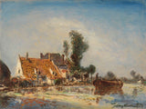 johan-barthold-jongkind-1874-huse-på-en-kanal-i-crooswijk-art-print-fine-art-reproduction-wall-art-id-axfnq0agm
