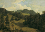 Friedrich-August-Matias-Gauermann-1830-landscape-near-miesenbach-art-print-fine-art-reproduction-wall-art-id-axftxe9xr