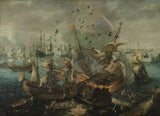 cornelis-claesz-van-wieringen-1621-eksplosionen-af-det-spanske-flagskib-under-kampkunst-print-fin-kunst-reproduktion-vægkunst-id-axftyvbph