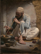 charles-Sprague-Pearce-1882-the-arab-gullsmed-art-print-fine-art-gjengivelse-vegg-art-id-axhcxi3cp