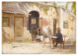 牙买加岛上的德斯科特·埃文斯场景艺术印刷美术复制品墙壁艺术 id-axhm1577u