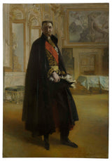 阿尔伯特-保罗-阿尔伯特-贝斯纳德-贝斯纳德-阿尔伯特-保罗-阿尔伯特-贝斯纳德-1906 年-法尔内塞宫殿中卡米尔-巴雷尔的肖像-艺术-印刷-美术-复制品-墙壁艺术