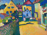 Wassily Kandinsky-1909-verde-alee-in-Murnau-art-print-fin-art-reproducere-wall-art-id-axi3p0890