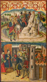 მარტინ-დე-სორია-1487-სენტ-ქრისტოფერ-შეხვედრა-სატანა-სენტ-ქრისტოფერ-ლიცია-მეფის-წინა-დაბეჭდილი ხელოვნების ნიმუშს-რეპროდუქცია-კედლის ხელოვნება-id-axidf27ob