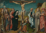 Cornelis-engebrechtsz-1505-十字架上的基督與聖母聖約翰瑪麗藝術印刷品美術複製品牆藝術 id-axj3fju3o
