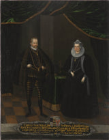 unknown-christian-i-1560-1591-elector-of-saxony-sofia-1568-1622-princess-of-brandenburg-art-print-fine-art-reproduction-wall-art-id-axlsr3det