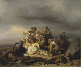 卡爾·瓦爾博姆-1855-在魯茨之戰後尋找瑞典國王古斯塔夫二世阿道夫的屍體-藝術印刷品美術複製品牆藝術- id-axmymr68z