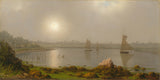 馬丁·約翰遜·海德-1877-約克港海岸緬因州藝術印刷美術複製品牆藝術 id-axnpkaci3
