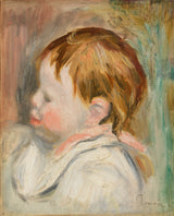 pierre-auguste-renoir-1895-głowa-dziecka-głowa-dziecka-lewy-profil-sztuka-druk-reprodukcja-dzieł sztuki-sztuka-ścienna-id-axns6grr0