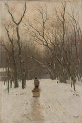 anton-mauve-1870-winter-in-scheveningen-bushes-art-print-fine-art-reproduction-wall-art-id-axoaxy760