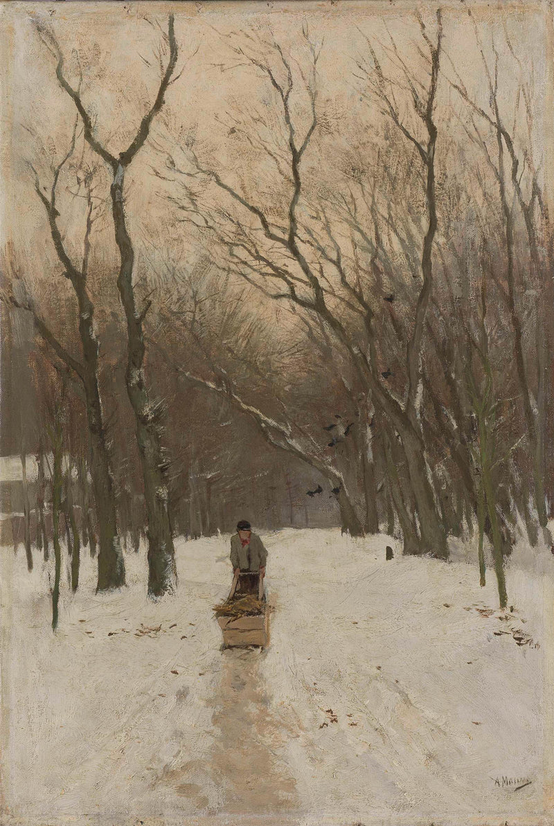 anton-mauve-1870-winter-in-scheveningen-bushes-art-print-fine-art-reproduction-wall-art-id-axoaxy760