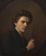 亨利·雷格諾-1863-帶錘子的自畫像藝術印刷精美藝術複製品牆藝術 id-axpmfi0e4