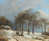 баренд-цорнелис-коеккоек-1835-зима-пејзаж-уметност-штампа-ликовна-репродукција-зид-уметност-ид-акк0844фп