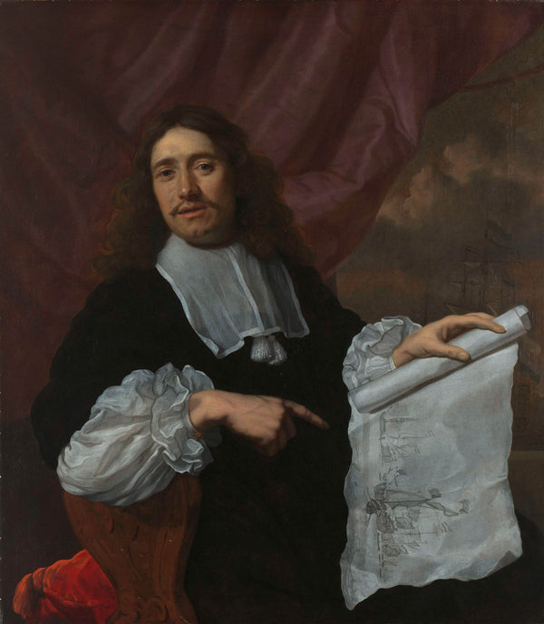 lodewijk-van-der-helst-1660-portrait-of-the-painter-willem-van-de-velde-ii-art-print-fine-art-reproduction-wall-art-id-axqy187xn