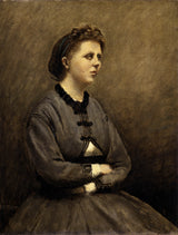 讓-巴蒂斯特-卡米爾-柯羅-1870-拉羅切諾瓦夫人-畫家的妻子-拉羅切諾瓦夫人-畫家-妻子-藝術-印刷-美術-複製品-牆壁-藝術-id- axrqkj6bk