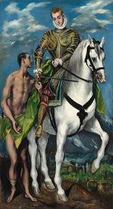 엘-그레코-1599-세인트 마틴과 거지-예술-인쇄-미술-복제-벽-예술-id-axryjpys6