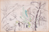 Paul-Cezanne-trær trær-art-print-kunst--gjengivelse-vegg-art-id-axs3c8jm7