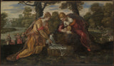jacopo-tintoretto-1560-de-vinding-van-Mozes-kunstprint-fine-art-reproductie-muurkunst-id-axsv7elmr